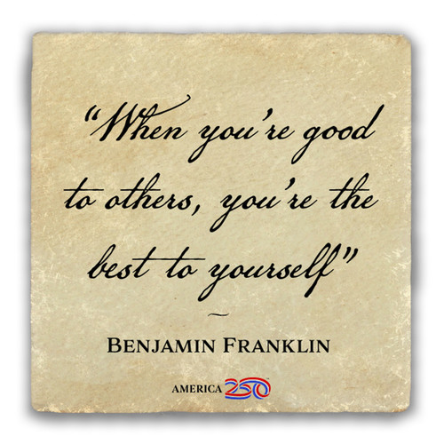 "When You're Good" Tumbled Stone Coaster