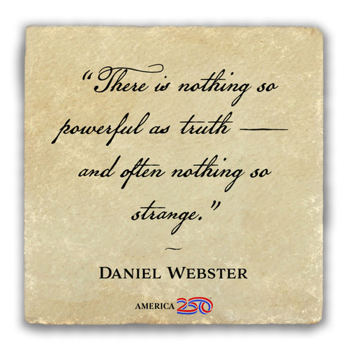 "Nothing so Powerful" Tumbled Stone Coaster