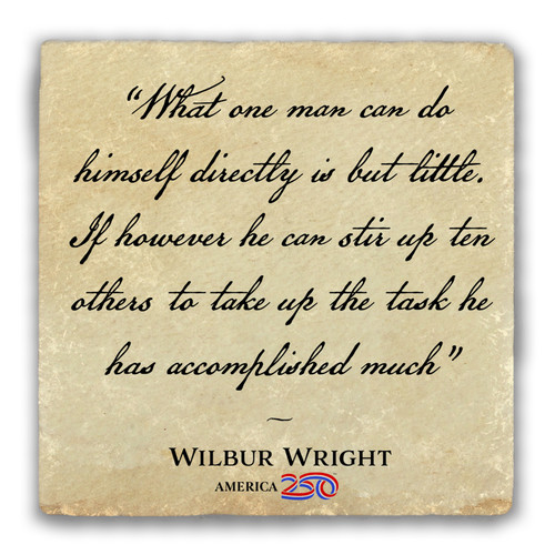 "What One Man Can Do" Tumbled Stone Coaster