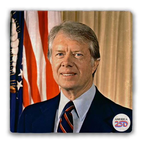 Jimmy Carter Tumbled Stone Coaster