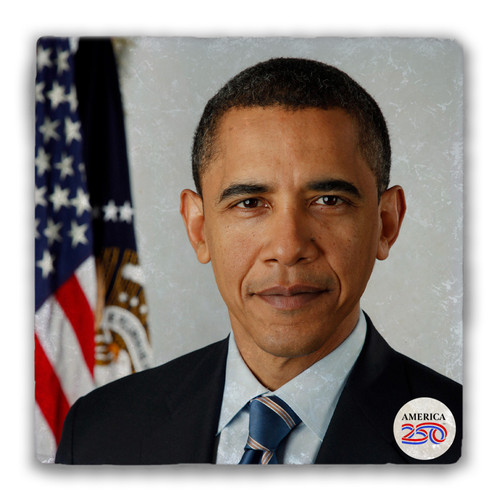Barack Obama Tumbled Stone Coaster