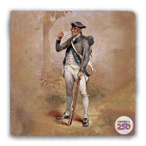 3rd NY Infantry Tumbled Stone Coaster Single