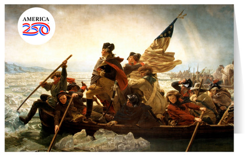 Washington Crossing the Delaware Greeting Card