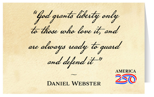 "God Grants Liberty" Greeting Card