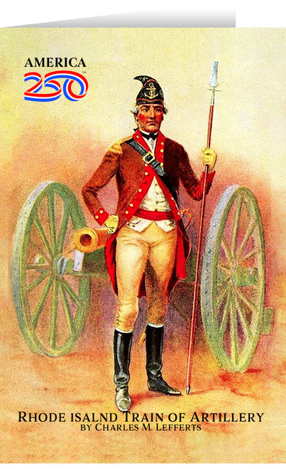 Rhode Island Train of Artillery  Greeting Card