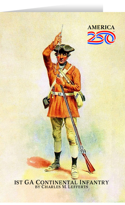 1st GA Continental Greeting Card