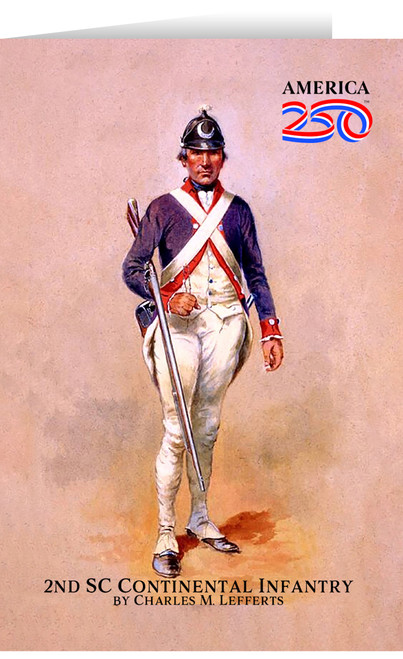 2nd SC Continental Infantry Greeting Card