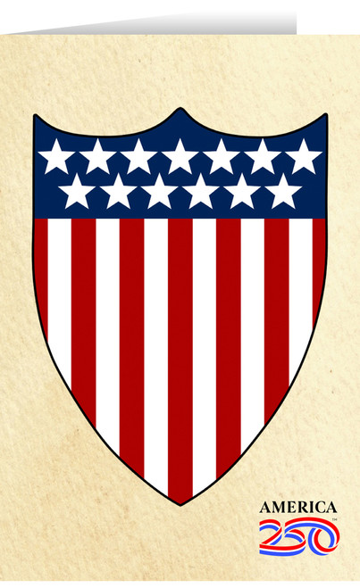 Thirteen Stars Shield Greeting Card