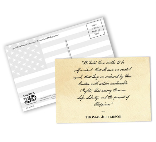 "We Hold These Truths" Postcard