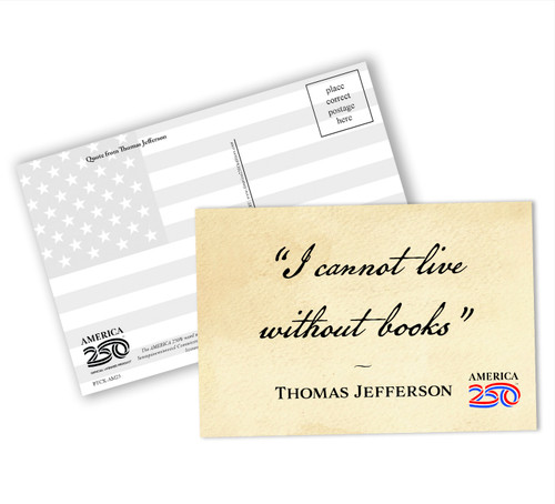 "I Cannot Live Without Books" Postcard