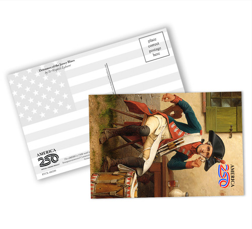 Drummer of the Jersey Blues Postcard