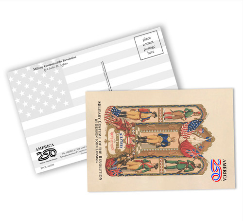 Military Costume of the Revolution Postcard