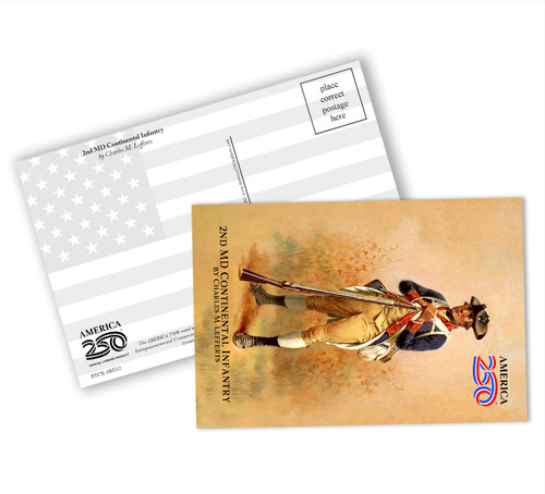 2nd MD Continental Infantry Postcard