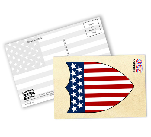 Thirteen Stars Shield Postcard
