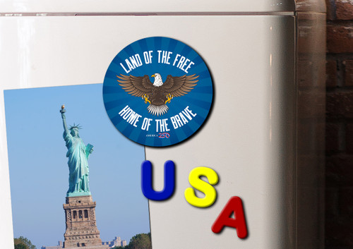 Land of the Free Magnet Round