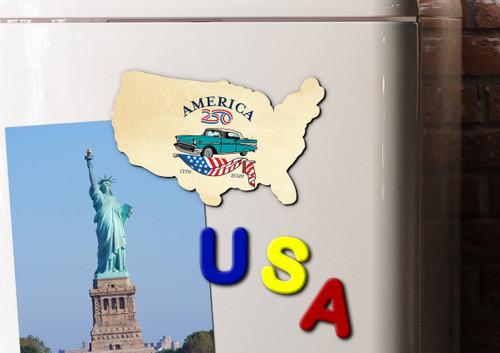 America250™ Car Magnet Cutout-USA