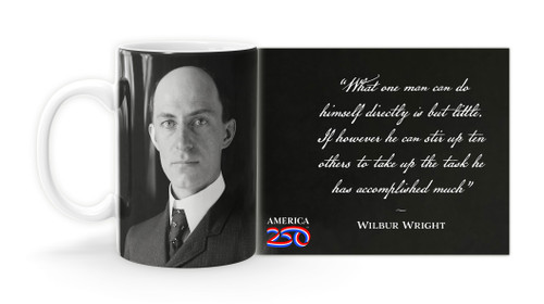 Wilbur Wright Quote "What one man can do himself" Mug