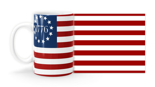 1776 American Flag Mug