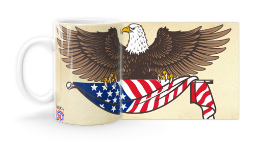 Eagle and Flag Parchment Mug
