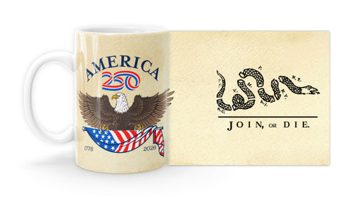 "Join, or Die" with America250™ Mug