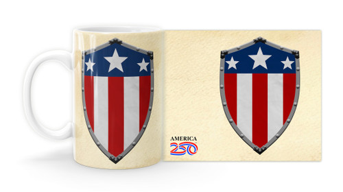 American Flag Shield Mug