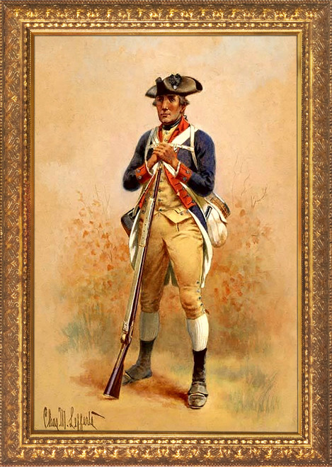 2nd MD Continental Infantry Framed Canvas