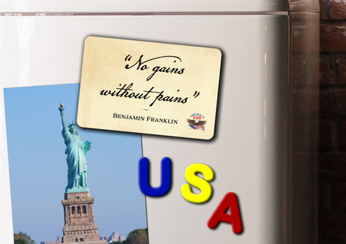 "No Gains" America250™ Magnet Standard