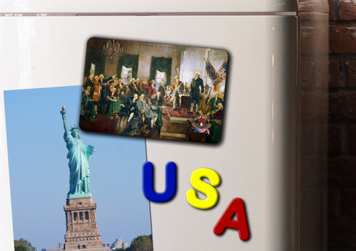 Scene at the Signing of the Constitution America250™  Magnet Standard