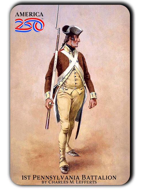 1st Pennsylvania Battalion America250™ Magnet Standard