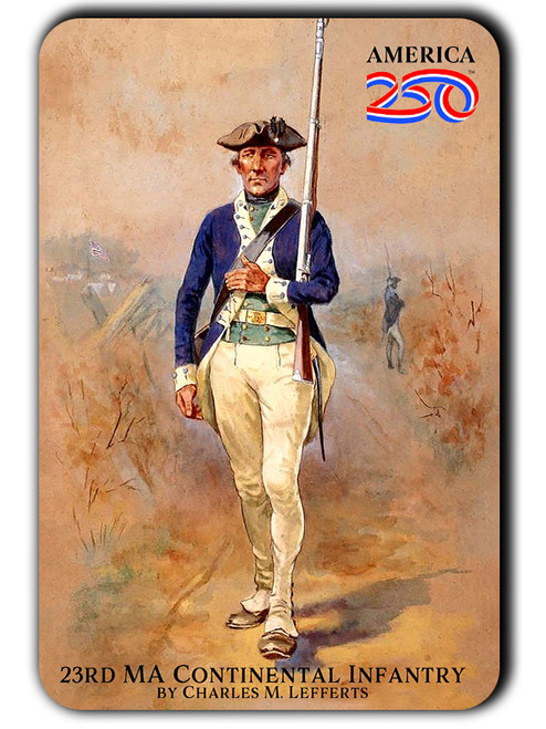23rd MA Continental Infantry America250™ Magnet Standard