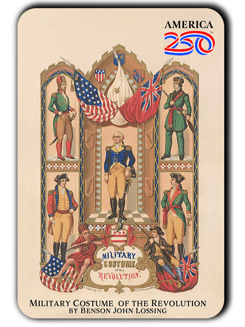 Military Costume of the Revolution America250™ Magnet Standard