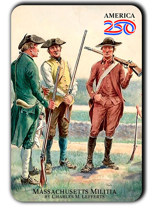 Massachusetts Militia America250™ Magnet Standard