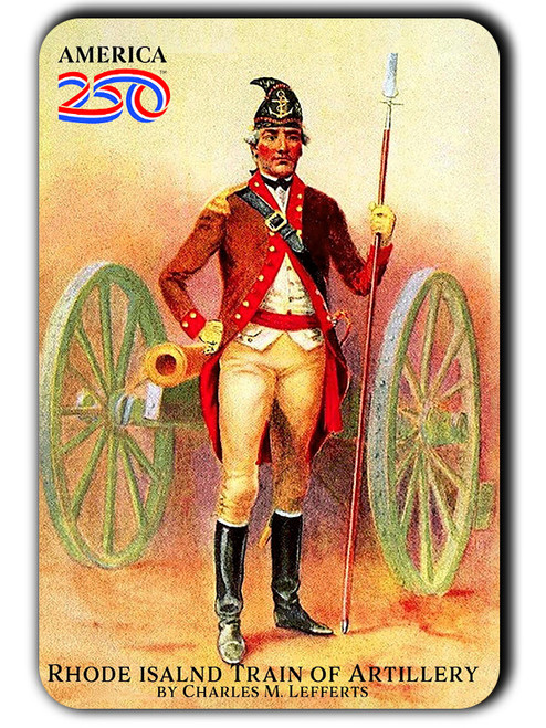 Rhode Island Train of Artillery America250™ Magnet Standard