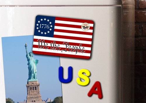1776 American Flag "We The People" Patch America250™ Magnet Standard