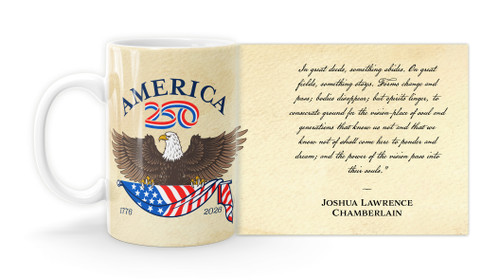 Frederick Douglass Quote "Something Abides"  with America250 Logo Mug