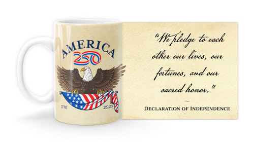 "We pledge"  with America250™ Logo Mug