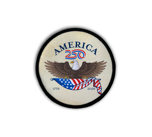 America250™ Eagle Iron-On Circle Patch