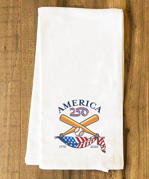 America250™ Baseball Tea Towel