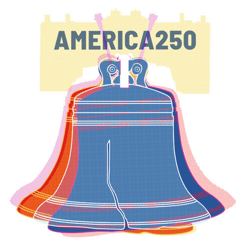 America250™ Colorful Liberty Bell Bumper Sticker