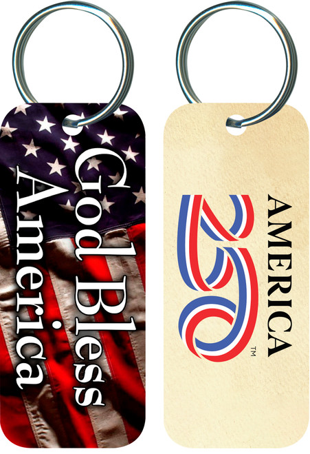 God Bless America Keychain