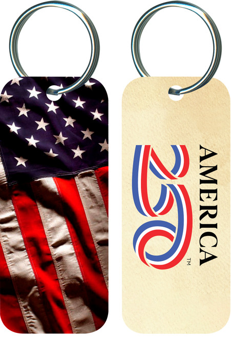 America Flag Keychain
