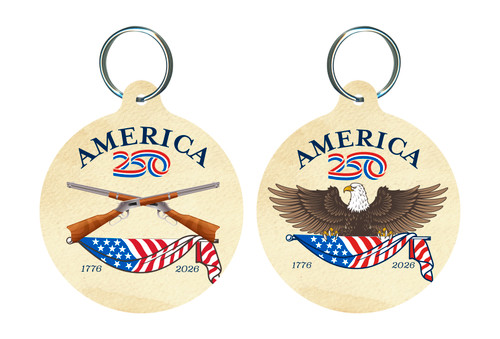 America250™ Rifle Round Keychain 3