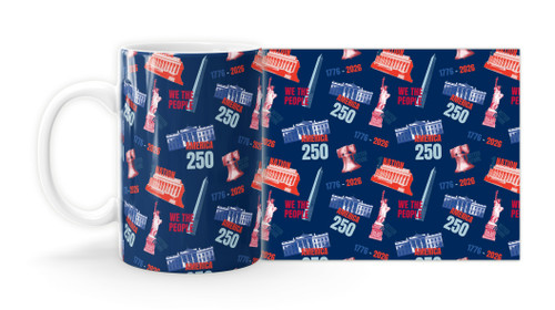 American Landmarks Mug - Blue