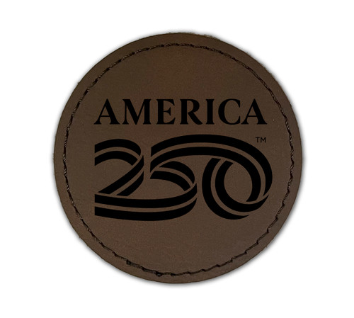 America250™ Iron-On Circle Leather Patch