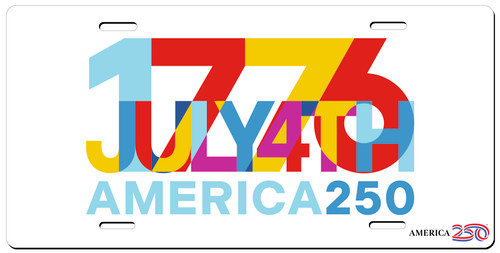 1776 License Plate