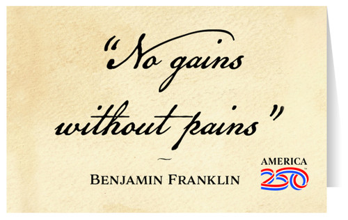 "No Gains" Note Card