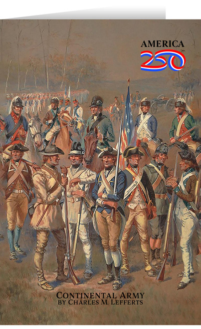 Continental Army Note Card