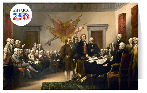 The Declaration of Independence Note Card