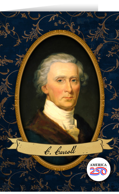 Charles Carroll Note Card