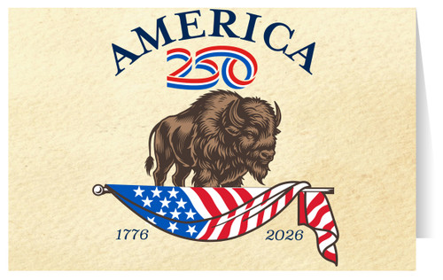 America250™ Buffalo Note Cards